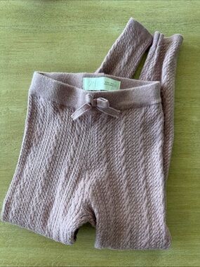 Zara - Pink Cable-Knit Leggings